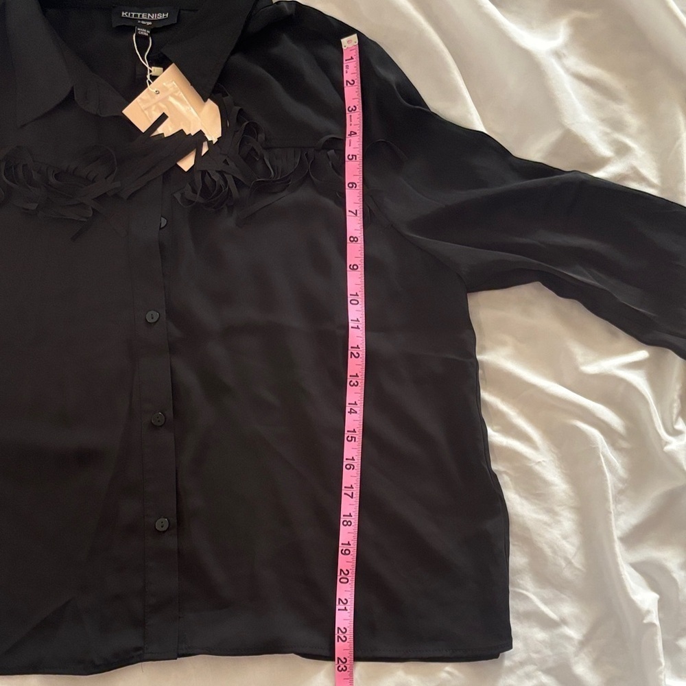 Kittenish Fringe Button Down- NWT! - Picture 7 of 10